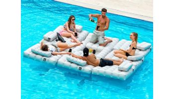 Pigro Felice Modul'Air Premium Inflatable Island Bundle | Rose Pink | 921985-RPINK