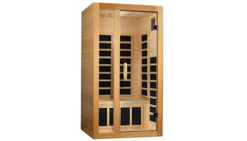 Golden Designs Dynamic Gracia 1-2 Person Low EMF FAR Infrared Sauna | Hemlock | DYN-6119-01