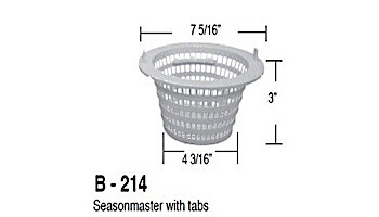 Aladdin Basket for Seasonmaster with tabs SMS004 | B-214