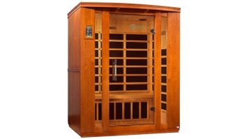 Golden Designs Dynamic Bellagio 3 Person Low EMF FAR Infrared Sauna | Hemlock | DYN-6306-02