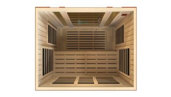 Golden Designs Dynamic Bellagio 3 Person Low EMF FAR Infrared Sauna | Hemlock | DYN-6306-02