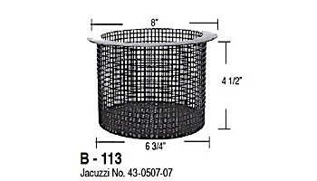 Aladdin Basket for Jacuzzi No. 43-0507-07 | B-113