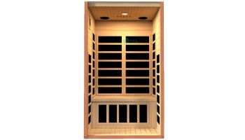 Golden Designs Dynamic Avila 1-2 Person Ultra Low EMF FAR Infrared Sauna | Hemlock | DYN-6103-01 Elite