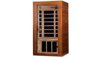 Golden Designs Dynamic Avila 1-2 Person Ultra Low EMF FAR Infrared Sauna | Hemlock | DYN-6103-01 Elite