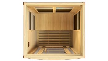 Golden Designs Dynamic San Marino 2-Person Ultra Low EMF FAR Infrared Sauna | Hemlock | DYN-6206-01 Elite