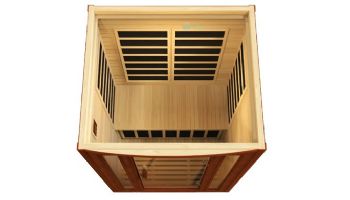 Golden Designs Dynamic San Marino 2-Person Ultra Low EMF FAR Infrared Sauna | Hemlock | DYN-6206-01 Elite