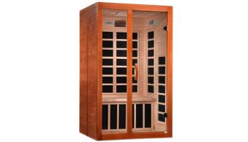 Golden Designs Dynamic Santiago 2 Person Ultra Low EMF FAR Infrared Sauna | Hemlock | DYN-6209-02 Elite