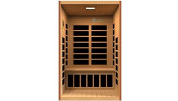 Golden Designs Dynamic Santiago 2 Person Ultra Low EMF FAR Infrared Sauna | Hemlock | DYN-6209-02 Elite