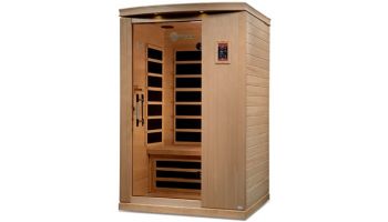 Golden Designs Dynamic Venice 2-Person Ultra Low EMF FAR Infrared Sauna | Hemlock | DYN-6210-01 Elite