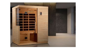 Golden Designs Dynamic Bilbao 3 Person Ultra Low EMF FAR Infrared Sauna | Hemlock  | DYN-5830-01