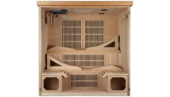 Golden Designs Dynamic Monaco 6-Person Ultra Low EMF FAR Infrared Sauna | Hemlock  | DYN-6996-01 | DYN-6996-01 Elite