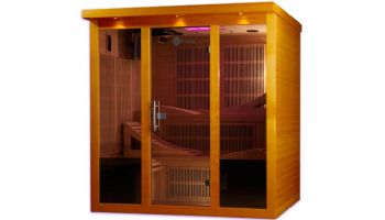 Golden Designs Dynamic Monaco 6 Person Ultra Low EMF FAR Infrared Sauna | Hemlock  | DYN-6996-01 | DYN-6996-01 Elite