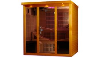 Golden Designs Dynamic Monaco 6-Person Ultra Low EMF FAR Infrared Sauna | Hemlock  | DYN-6996-01 | DYN-6996-01 Elite