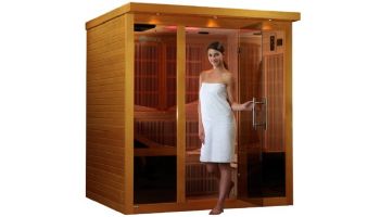 Golden Designs Dynamic Monaco 6-Person Ultra Low EMF FAR Infrared Sauna | Hemlock  | DYN-6996-01 | DYN-6996-01 Elite