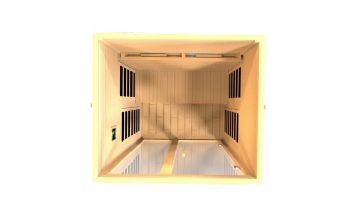Golden Designs Santiago 2-Person Full Spectrum Near Zero EMF FAR Infrared Sauna | Hemlock | DYN-6209-03 FS