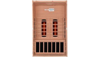 Golden Designs Santiago 2-Person Full Spectrum Near Zero EMF FAR Infrared Sauna | Hemlock | DYN-6209-03 FS