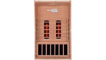 Golden Designs Santiago 2 Person Full Spectrum Near Zero EMF FAR Infrared Sauna | Hemlock | DYN-6209-03 FS