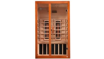 Golden Designs Santiago 2-Person Full Spectrum Near Zero EMF FAR Infrared Sauna | Hemlock | DYN-6209-03 FS