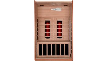 Golden Designs Cardoba 2-Person Full Spectrum Near Zero EMF FAR Infrared Sauna | Hemlock | DYN-6203-02 FS
