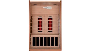 Golden Designs Cardoba 2 Person Full Spectrum Near Zero EMF FAR Infrared Sauna | Hemlock | DYN-6203-02 FS