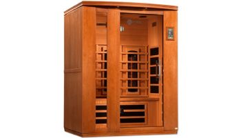 Golden Designs Lugano 3 Person Full Spectrum Near Zero EMF FAR Infrared Sauna | Hemlock | DYN-6336-03 FS