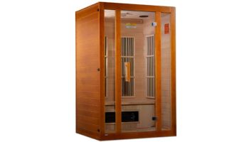 Golden Designs Maxxus Aspen Dual Tech 2 Person Low EMF FAR Infrared Sauna | Hemlock | MX-J206-02S