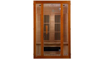 Golden Designs Maxxus Aspen Dual Tech 2 Person Low EMF FAR Infrared Sauna | Hemlock | MX-J206-02S