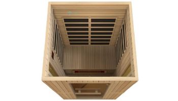 Golden Designs Maxxus Serenity Dual Tech 2-Person Low EMF FAR Infrared Sauna | Hemlock | MX-LS2-01