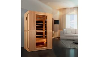 Golden Designs Maxxus Serenity Dual Tech 2-Person Low EMF FAR Infrared Sauna | Hemlock | MX-LS2-01