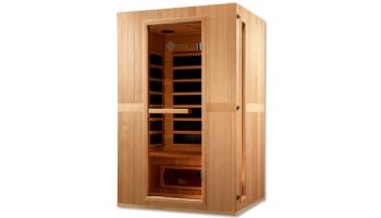 Golden Designs Maxxus Serenity Dual Tech 2-Person Low EMF FAR Infrared Sauna | Hemlock | MX-LS2-01