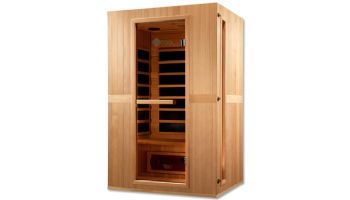 Golden Designs Maxxus Serenity Dual Tech 2 Person Low EMF FAR Infrared Sauna | Hemlock | MX-LS2-01