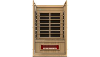 Golden Designs Maxxus Serenity Dual Tech 2-Person Low EMF FAR Infrared Sauna | Hemlock | MX-LS2-01