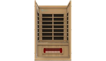 Golden Designs Maxxus Serenity Dual Tech 2 Person Low EMF FAR Infrared Sauna | Hemlock | MX-LS2-01