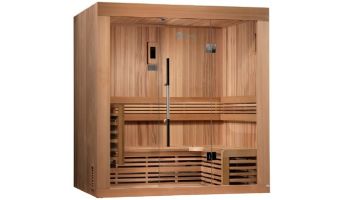 Golden Designs Copenhagen 3 Person Traditional Steam Sauna | Canadian Red Cedar | GDI-7389-01