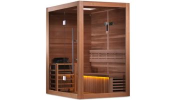 Golden Designs Hanko 2 Person Traditional Steam Sauna | Canadian Red Cedar | GDI-7202-01