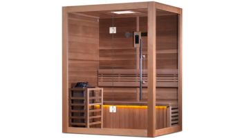 Golden Designs Hanko 2 Person Traditional Steam Sauna | Canadian Red Cedar | GDI-7202-01