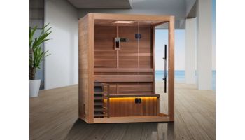 Golden Designs Hanko 2 Person Traditional Steam Sauna | Canadian Red Cedar | GDI-7202-01