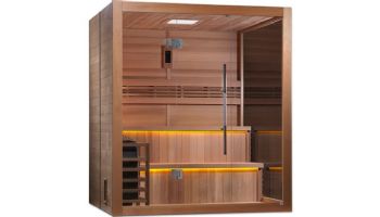 Golden Designs Kuusamo 6-Person Traditional Steam Sauna | Canadian Red Cedar | GDI-7206-01