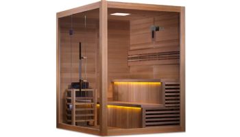 Golden Designs Kuusamo 6 Person Traditional Steam Sauna | Canadian Red Cedar | GDI-7206-01