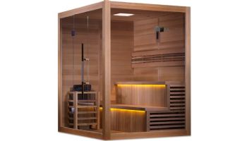 Golden Designs Kuusamo 6-Person Traditional Steam Sauna | Canadian Red Cedar | GDI-7206-01