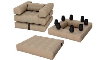 Pigro Felice Modul'Air Premium Inflatable Island Bundle | Aquamarine | 921985-AGREEN