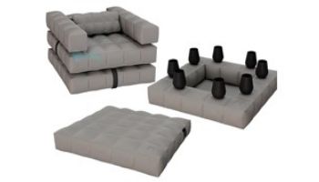 Pigro Felice Modul_#39;Air Premium Inflatable Island Bundle | Stone Grey | 921985-SGREY