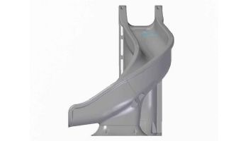 Global Pool Products Side Winder Swimming Pool Slide | Right Turn | Gray | GPPSSW-GREY-R