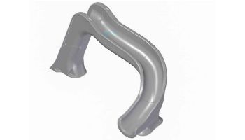 Global Pool Products Side Winder Swimming Pool Slide | Right Turn | Gray | GPPSSW-GREY-R