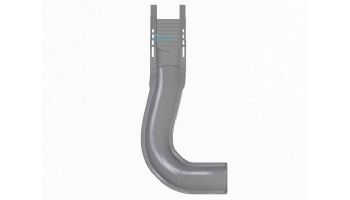 Global Pool Products Side Winder Swimming Pool Slide | Left Turn | Gray | GPPSSW-GREY-L