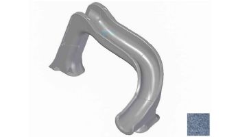 Global Pool Products Side Winder Swimming Pool Slide with LED Light | Right Turn | Gray | GPPSSW-GREY-R-LED loading=