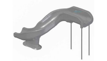 Global Pool Products Landscape Slide Swimming Pool Slide | Left Turn | Sandstone | GPPSRT15-SAND-L