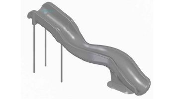 Global Pool Products Landscape Slide Swimming Pool Slide with LED Light | Gray | GPPSRT15-GREY-L-LED