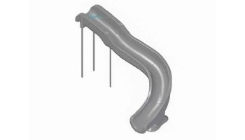 Global Pool Products Landscape Slide Swimming Pool Slide | Right Turn | Gray | GPPSSW17-GREY-R