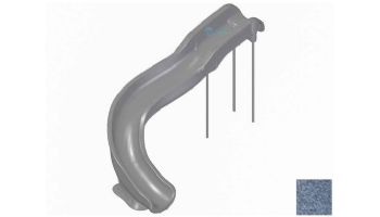 Global Pool Products Landscape Slide Swimming Pool Slide | Left Turn | Gray | GPPSSW17-GREY-L loading=